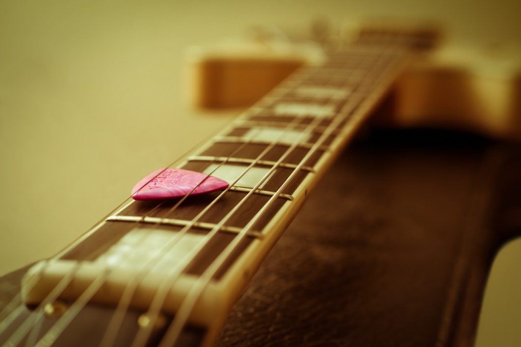 Guitar with Pick